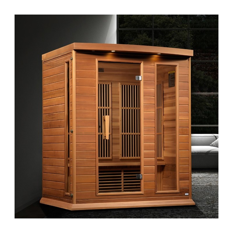 Maxxus 3-Person Near Zero EMF FAR Infrared Sauna (MX-K306-01-ZF CED)