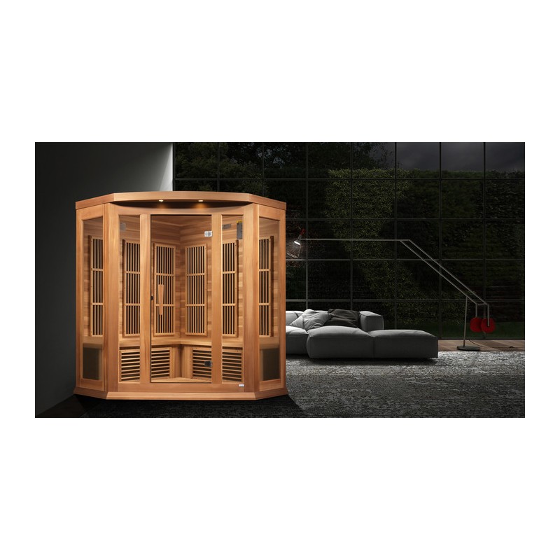 Maxxus Corner Near Zero EMF FAR Infrared Sauna (MX-K356-01-ZF CED)