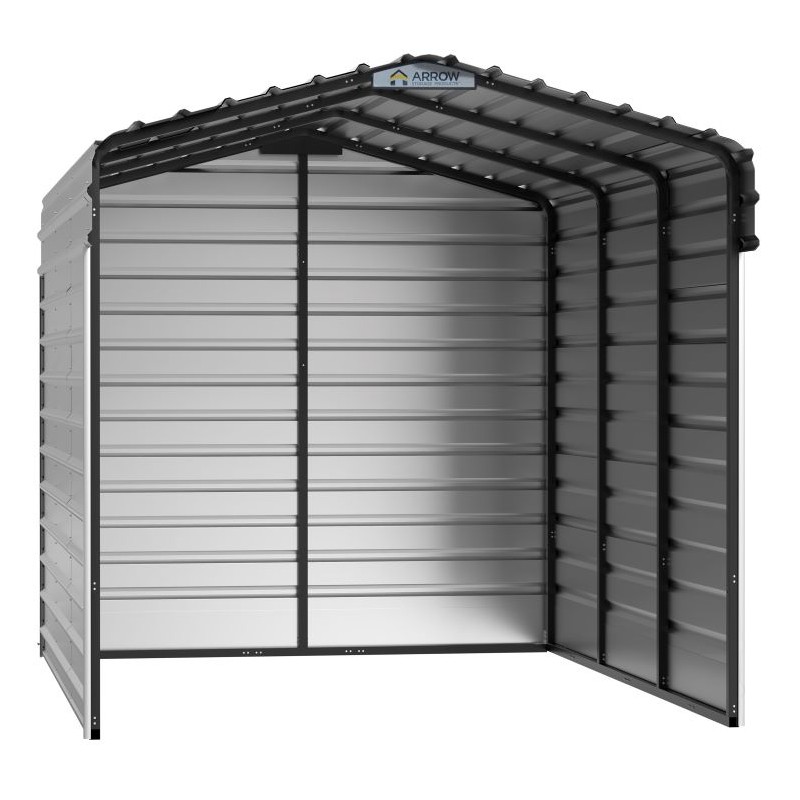 Arrow 3-sided 10X15X9 Carport Kit - Eggshell (CPH101509ECL3)
