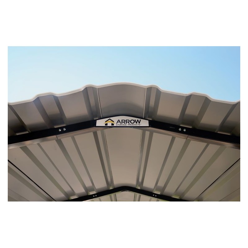 Arrow 3 sided 10x24x07 Steel Carport Kit (CPH102407ECL3)