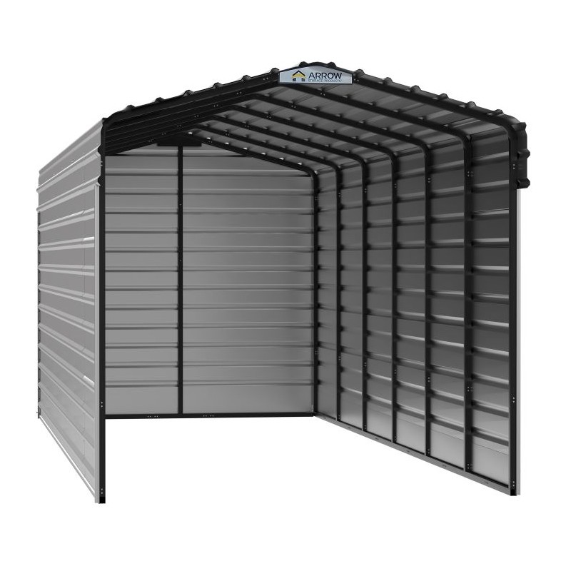 Arrow 3 sided 10x29x09 Steel Carport Kit - Eggshell (CPH102909ECL3)