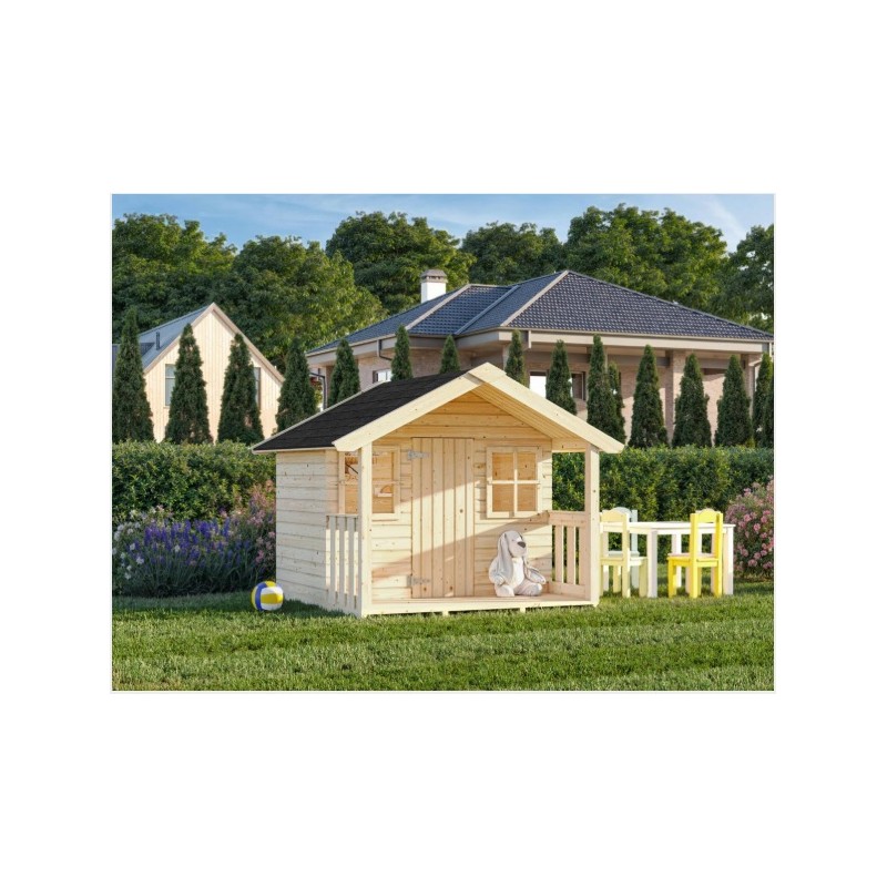 Palmako 6x4 Felix Playhouse with Floor & Porch