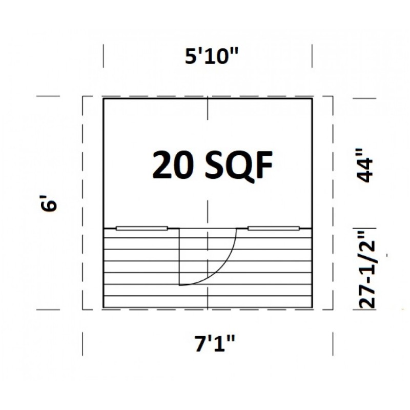 Palmako 6x4 Felix Playhouse with Floor & Porch