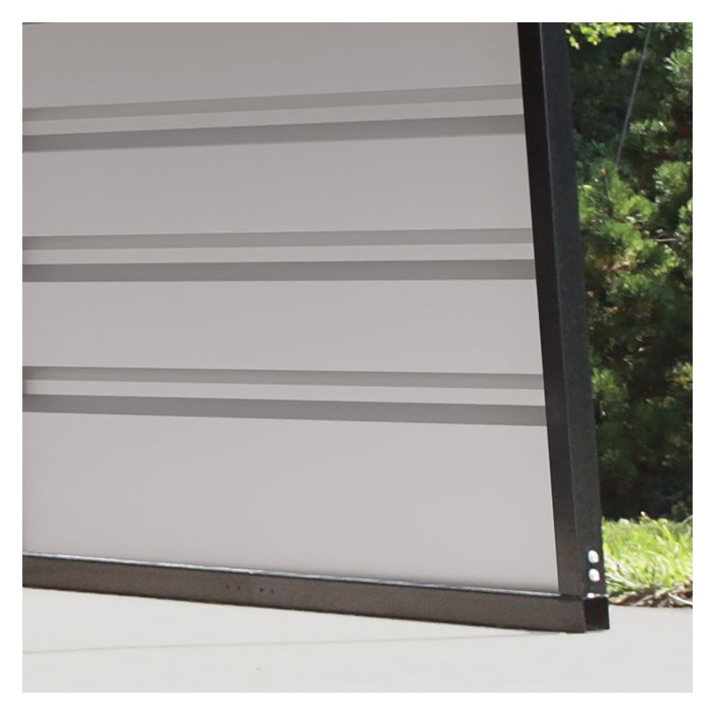 Arrow 3-Sided 20x24x7 Steel Carport Kit (CPH202407ECL3)