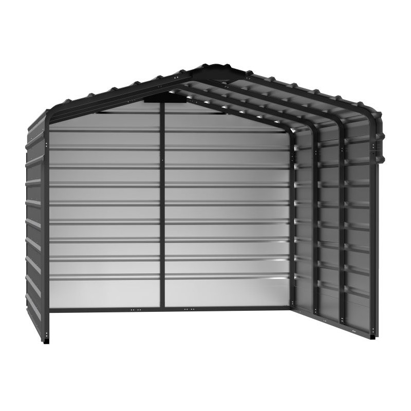 Arrow 3-Sided 10x15x7 Steel Carport Kit (CPHC101507ECL3)