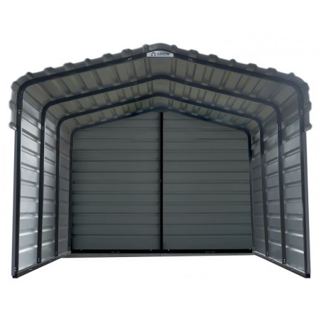 Arrow 3-Sided 10x15x7 Steel Carport Kit - Charcoal (CPHC101507ECL3) Arrow 3-Sided 10x15x7 Steel Carport Kit - Charcoal (CPHC101507ECL3)