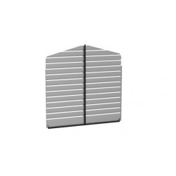 Arrow Steel 10x9 Rear Wall Carport Kit - Eggschell (ECL1009EGXR)