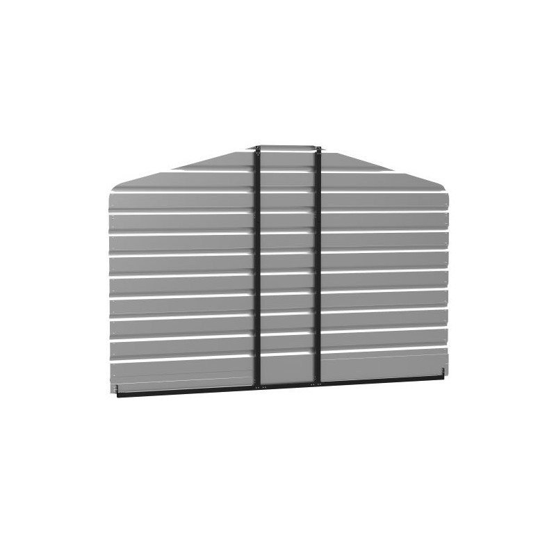 Arrow Steel 12x7 Rear Wall Carport Kit - Charcoal (ECL1207CCXR)