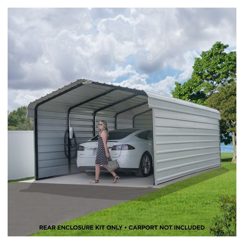Arrow Steel 12x9 Rear Wall Carport Kit (ECL1209EGXR)