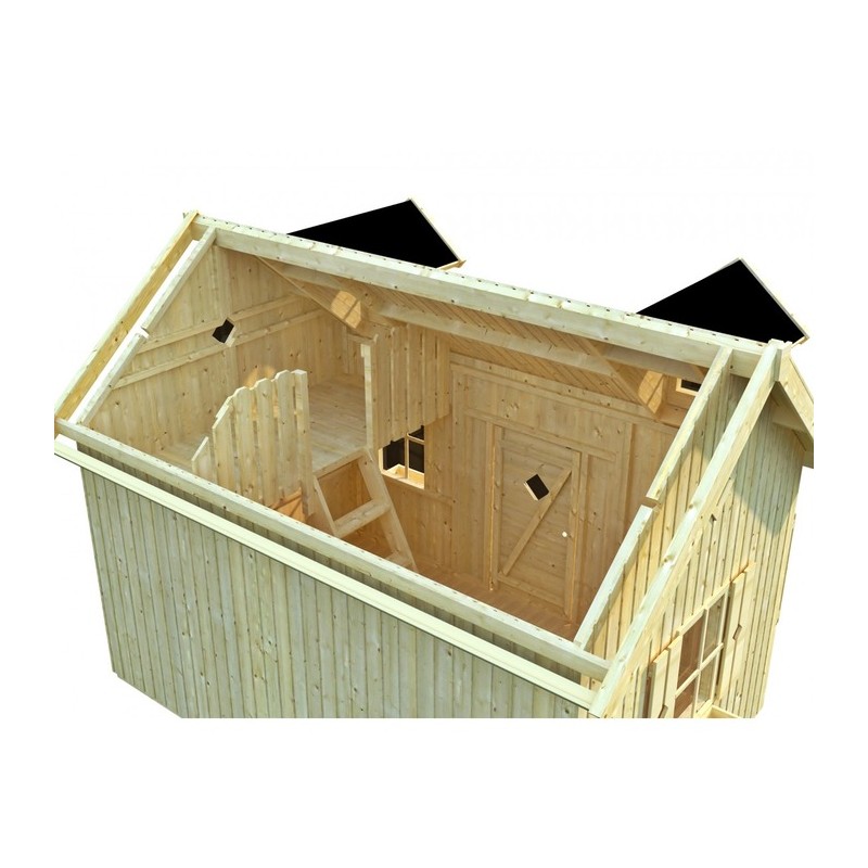 Palmako Marie 9x6 Wood Playhouse Kit (EL16-1929)