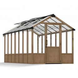 Palram - Canopia Natura 8' x 17' Cedar Greenhouse - Brown (HG5705)