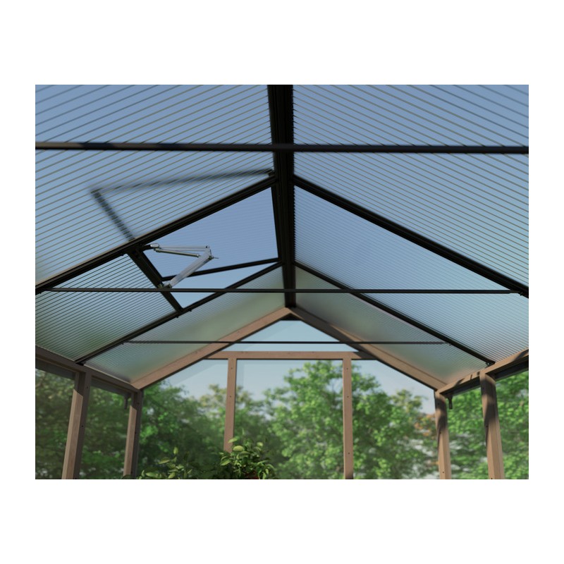 Palram - Canopia Natura 8' x 22' Cedar Greenhouse - Brown (HG5706)