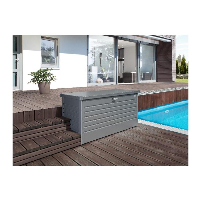 Biohort Leisure Time 120 Gallon Deck Box - Quartz Gray (BIO1008)
