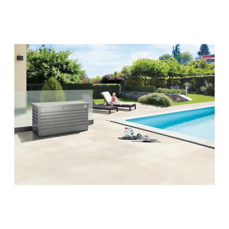 Biohort Leisure Time 120 Gallon Deck Box - Quartz Gray (BIO1008)