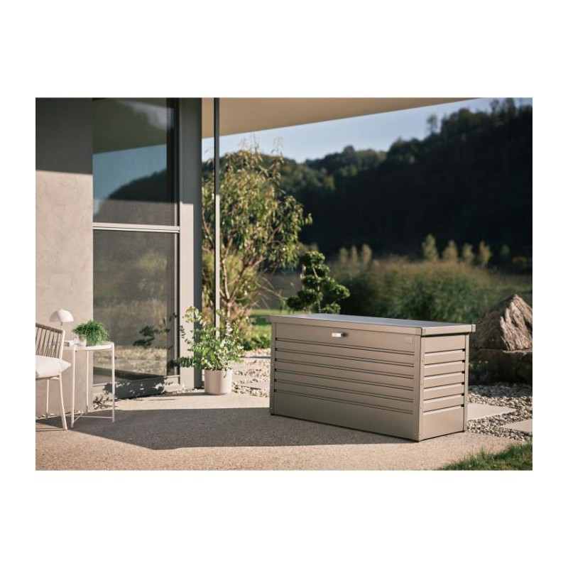 Biohort Leisure Time 120 Gallon Deck Box - Quartz Gray (BIO1008)