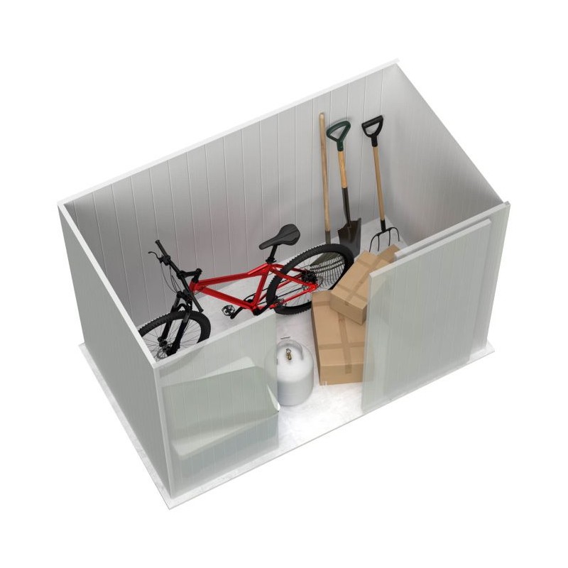 Absco EZI Slider 7x5 Metal Storage Shed (AB1042)