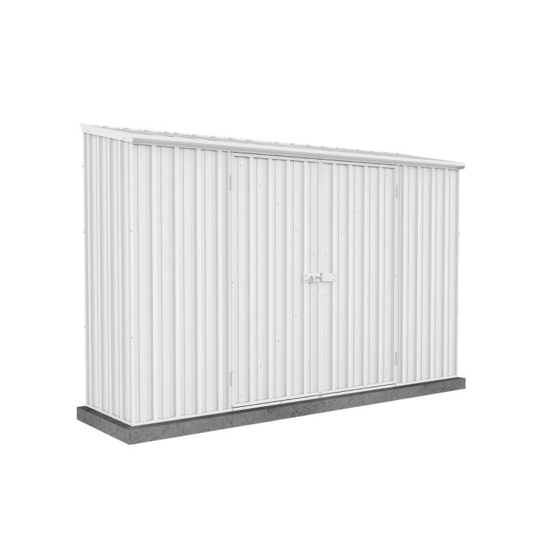 Absco Space Saver 10x2.5 Metal Garden Shed - Surfmist (AB1112)