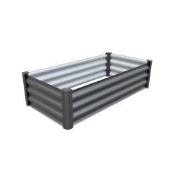 The Organic Garden Co Hakea 4' x 2' Metal Rectangle Garden Bed - Woodland Gray (AB1316)