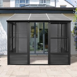 Gazebo Penguin Florence Add-A-Room with Metal Roof 8 X 12 in Black (W1207MR-42)