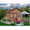 Brandon 12x16 Wood Storage Shed Kit - ALL Pre-Cut (brandon_1216)