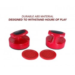 Hathaway Pro-Series Air Hockey 4-in Strikers and 3-in Pucks - Red (BG1005)
