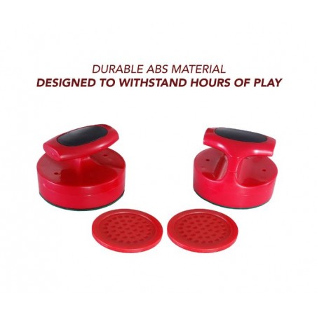 Hathaway Pro-Series Air Hockey 4-in Strikers and 3-in Pucks - Red (BG1005) Hathaway Pro-Series Air Hockey 4-in Strikers and 3-in Pucks - Red (BG1005)