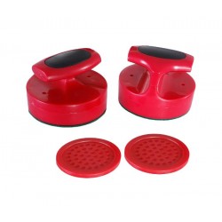 Hathaway Pro-Series Air Hockey 4-in Strikers and 3-in Pucks - Red (BG1005)