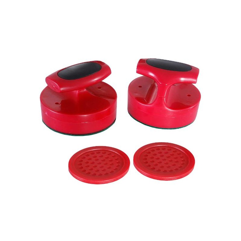 Hathaway Pro-Series Air Hockey 4-in Strikers and 3-in Pucks - Red (BG1005)