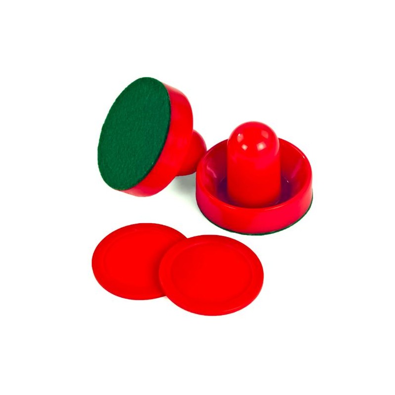 Hathaway Air Hockey 3-in Strikers and 2.5-in Pucks - Red (BG1008)