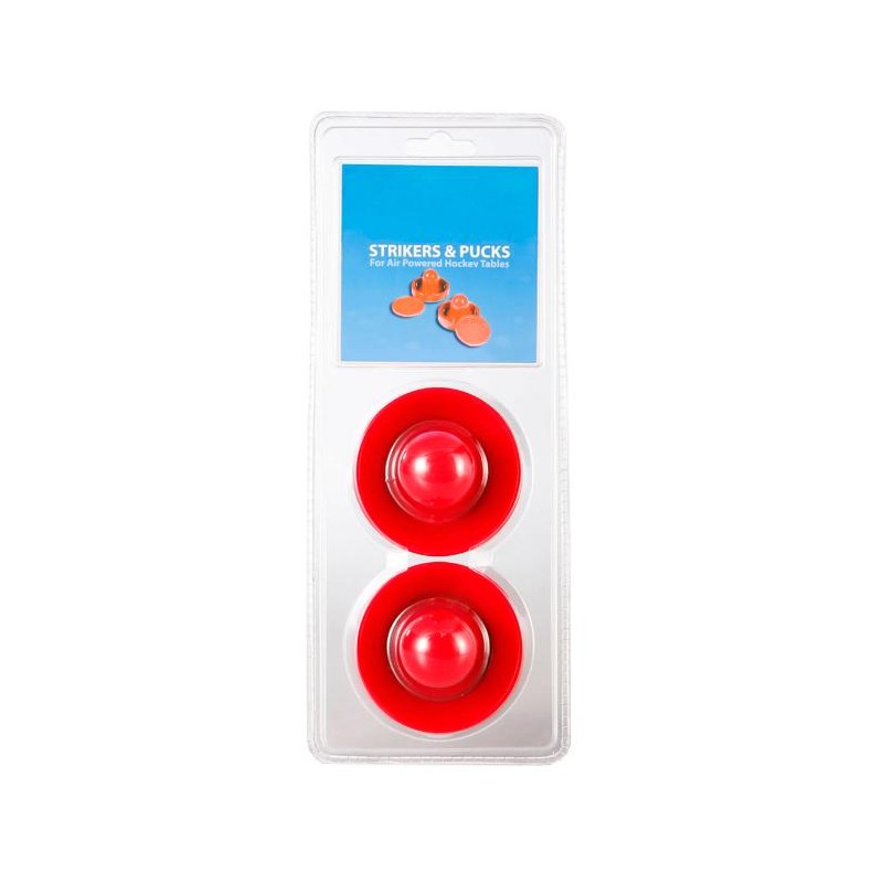 Hathaway Air Hockey 3-in Strikers and 2.5-in Pucks - Red (BG1008)