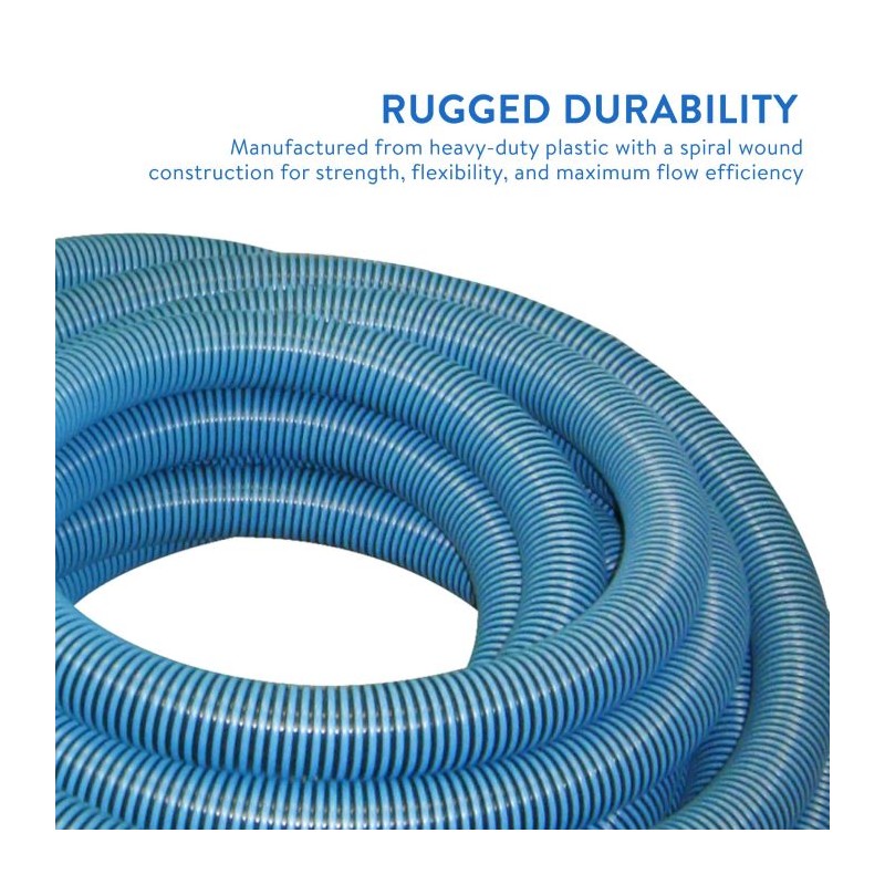 Blue Wave 1.25" 24ft Vac Hose for Above-Ground Pools (NA103)