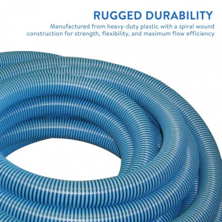 Blue Wave 1.25" 24ft Vac Hose for Above-Ground Pools (NA103)