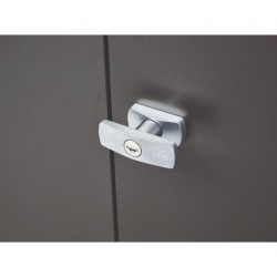 Biohort Romeo Storage Locker Tall 4' x 3' x 6' - Dark Gray (BIO1154)