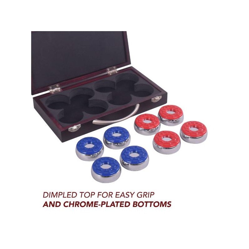 Hathaway Shuffleboard Pucks with Case - Set of 8 (BG1223)