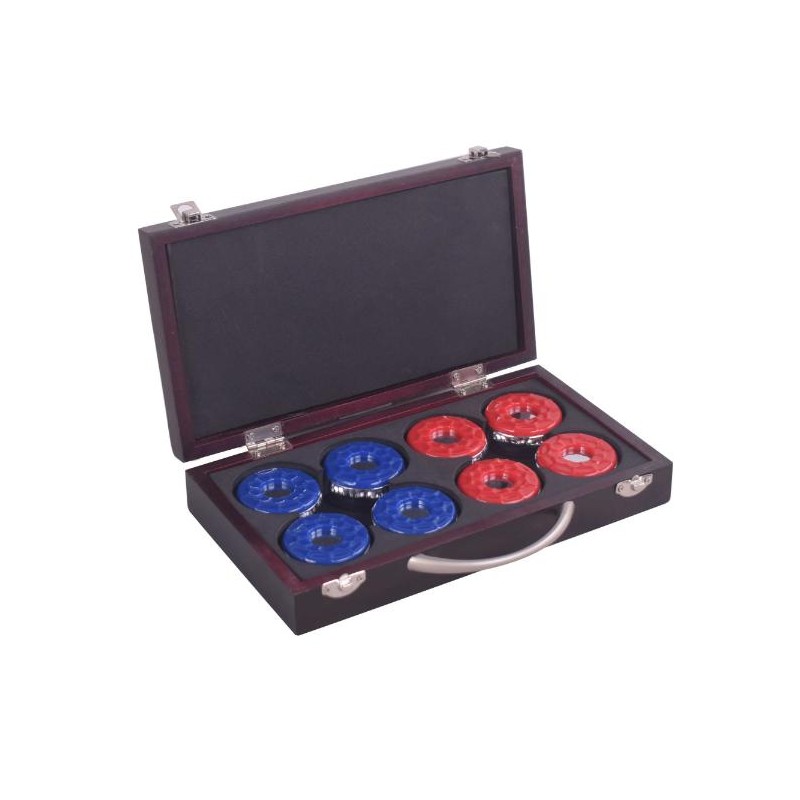 Hathaway Shuffleboard Pucks with Case - Set of 8 (BG1223)