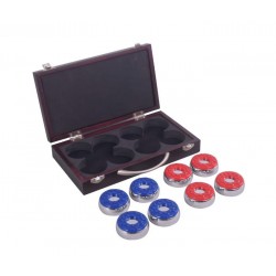 Hathaway Shuffleboard Pucks with Case - Set of 8 (BG1223)