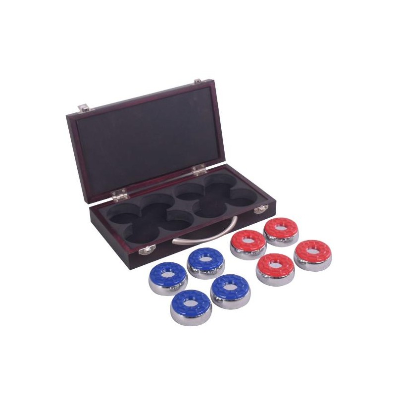 Hathaway Shuffleboard Pucks with Case - Set of 8 (BG1223)