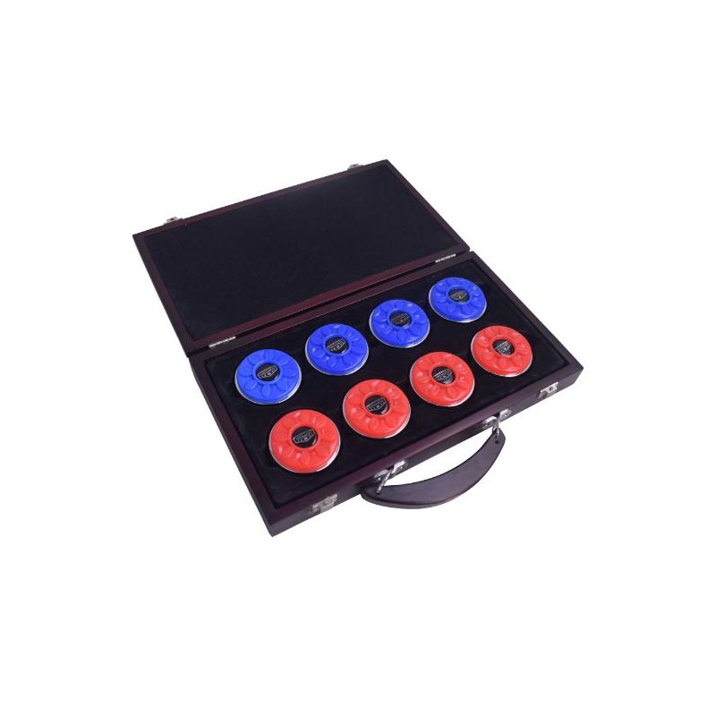 Hathaway Shuffleboard Pucks with Case - Pro Series - Set of 8 (BG1227)