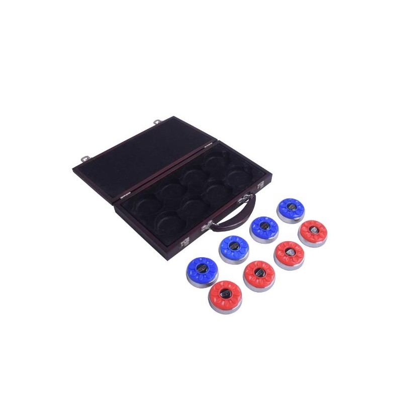 Hathaway Shuffleboard Pucks with Case - Pro Series - Set of 8 (BG1227)