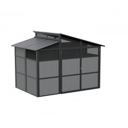 Sojag 8x11 Rainier Black Aluminum Storage Shed Kit (500-9168747)