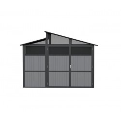 Sojag 8x11 Rainier Black Aluminum Storage Shed Kit (500-9168747)