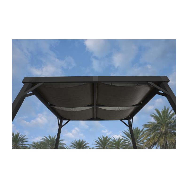 Sojag 10x12 Fontana Black Aluminum Frame Pergola Kit (500-9169607)