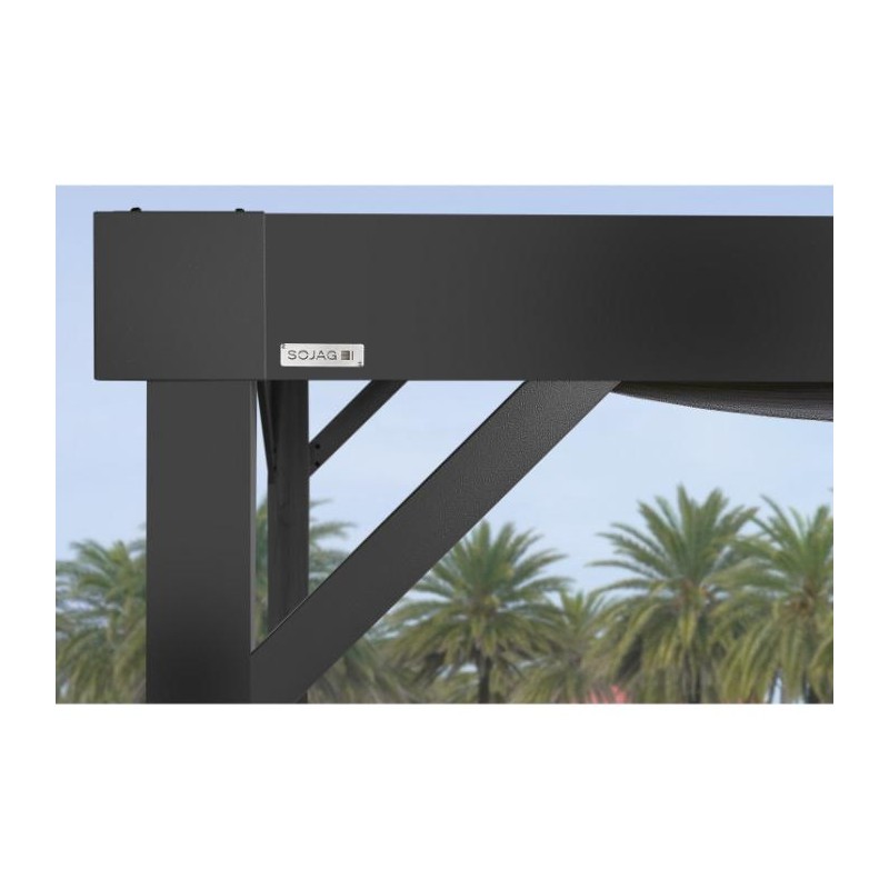 Sojag 10x12 Fontana Black Aluminum Frame Pergola Kit (500-9169607)