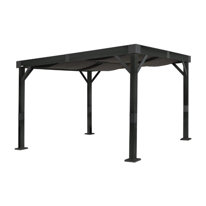 Sojag 10x12 Fontana Black Aluminum Frame Pergola Kit (500-9169607)