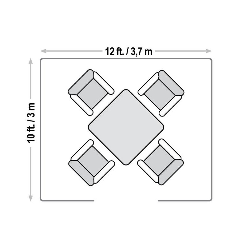 Sojag 10x12 Fontana Black Aluminum Frame Pergola Kit (500-9169607)