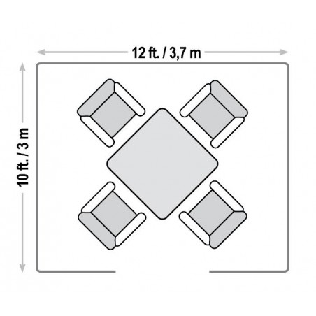 Sojag 10x12 Fontana Black Aluminum Frame Pergola Kit (500-9169607)