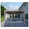 Sojag 10x12 Fontana Wood Grain Aluminum Pergola Kit (500-9169799)