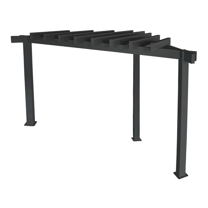 Sojag Lima 10x10x8 Rustproof Aluminum Frame Pergola - Black (500-9169812)