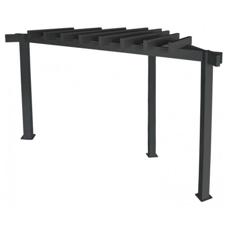 Sojag Lima 10x10x8 Rustproof Aluminum Frame Pergola - Black (500-9169812)