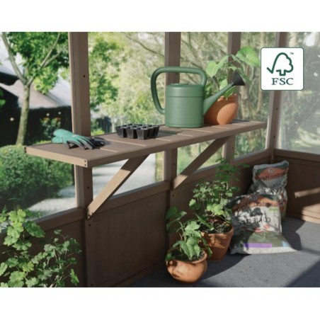 Palram - Canopia Natura Greenhouse Wooden Shelf Kit (HG1038)